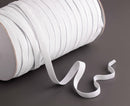 3/8" Inch White Elastic Cord for Sewing, 1 Yard, 8mm Wide, Stretchy Elastic, Thin Elastic Rope, Polyester