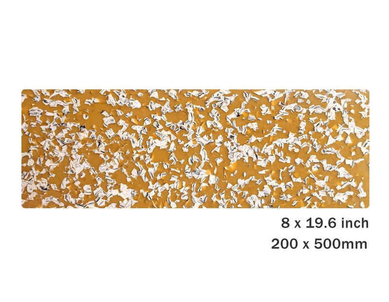 Yellow Sunflower Tortoise Shell Sheet, Cellulose Acetate, 2.5mm Thick, Engraving and Laser Cutting Material, 19.6 x 8 Inch