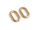 1ft Matte Gold Chain Links, 27mm, Faux Gold Acrylic, Satin Finish, For Jewelry