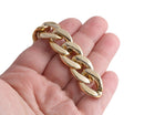 1ft Glossy Gold Acrylic Chain Links, 23 x 17mm, Fake Gold Chains for Cosplay, Costumes and Purse Straps