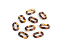 1ft Extra Small Tortoise Shell Chain with Paperclip Links, 14 x 8mm, Mini Size, Brown Acrylic Links
