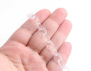 1ft Clear Acrylic Chain, Thin and Small Chain, Transparent Plastic, 13 x 9mm