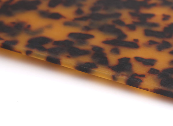Tortoiseshell Sheet, 19.6 x 8 Inch, 2.5mm Thickness, Cellulose Acetate Sheet Blank, Leopard Print Spots, Laser Cutting Material