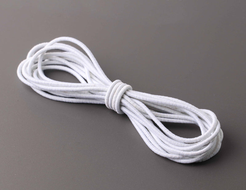 Light Grey 2mm Round Elastic Cord (70m)