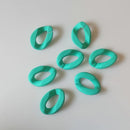 1ft Matte Purple Acrylic Chain Links, 28mm, Pastel Colored, For DIY Purse Straps