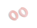 1ft Rosewater Pink Acrylic Chain Links, 28mm, Pastel Aesthetic, Flat Ovals