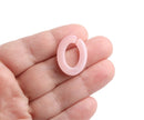 1ft Rosewater Pink Acrylic Chain Links, 28mm, Pastel Aesthetic, Flat Ovals