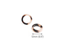 4 Tiny Ring Links in White Tortoise Shell, Round Circle Spacer Beads, Acetate, 12mm