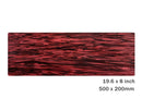 Cellulose Acetate Sheet in Red Curtain Call, 19.8 x 8 Inch, 2.5mm Thick, Dark Maroon, Wine Red, Raw Material Blank Sheets