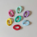 1ft Sapphire Blue Acrylic Chain Links, 24mm, Transparent, For Chunky Necklaces