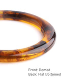 1 Tortoise Shell Purse Handles, 12cm, Amber Brown Tortoiseshell Ring, Resin Purse Making Hardware, Large Handbag Ring Handle, RG088-120-AM01
