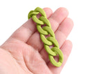 1ft Matte Kiwi Green Acrylic Chain Links, 24mm, For Chain Purse Strap Replacements