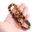 1ft Huge Tortoise Shell Chain Links, 2.6", Includes 6 Links, For Jewelry Making