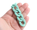 1ft Matte Mint Green Acrylic Chain Links, 28mm, Craft and Jewelry Supply Items