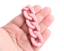 1ft Matte Blush Pink Acrylic Chain Links, 28mm, For Do It Yourself Necklaces
