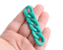 1ft Turquoise Green Acrylic Chain Links, 23mm, For Do It Yourself Sunglasses Chains