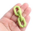 1ft Lime Green Acrylic Chain Links, 31mm, Super Chunky, For Making Purse Straps
