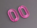1ft Frosted Hot Pink Chain Links, 31mm, Matte, Japan Fashion, For Gyaru Necklaces