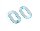 1ft Ice Blue Acrylic Chain Links, 31mm, Transparent, For Big Bold Chunky Bracelets