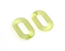 1ft Neon Yellow Acrylic Chain Links, 31mm, Transparent, Japan Fashion Gyaru