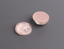 4 Wavy Cabochons in Dusty Rose Pink, High Domed Flatback, Round Cabs, Resin, 20mm
