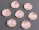 4 Wavy Cabochons in Dusty Rose Pink, High Domed Flatback, Round Cabs, Resin, 20mm