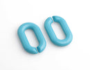 1ft Teal Blue Acrylic Chain Links, 31mm, Turquoise, For Rave EDM and Kidcore
