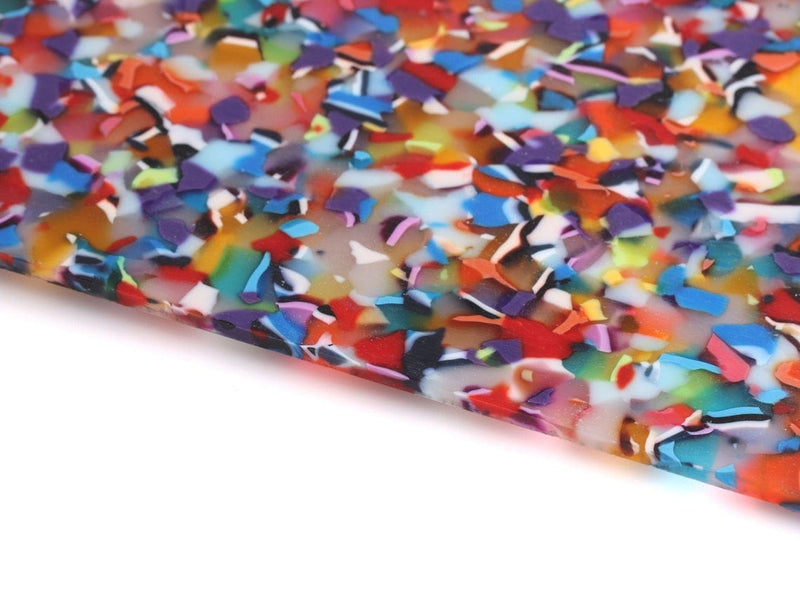 Cellulose Acetate Sheet in Rainbow, 19.6 x 8