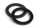 1 Large Black Ring, Round Connectors for Purse Hardware, Swimswuit Rings, Bikini Tops and Macrame, Acetate Plastic, 2.75" Inch
