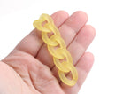 1ft Frosted Yellow Acrylic Chain Links, 23mm, For Making Statement Necklaces