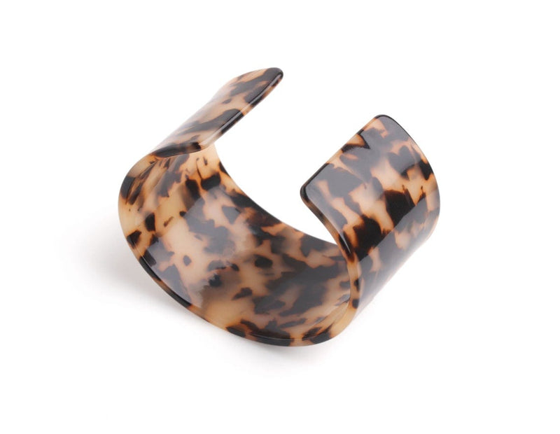 1 Blonde Tortoise Shell Cuff Bracelet, Small Wrist Size Only, Women's, Cellulose Acetate