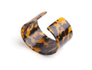 1 Wide Cufff Bracelet in Tortoise Shell, Designer Women's Bracelet, Small Wrist Size Only, Cellulose Acetate