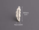 4 Boho Feather Charms in Pearl White, Dove, Swan and Snow Owl Feathers, Faux Mother of Pearl, Acetate, 28.5 x 9mm