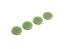 4 Moss Green Cabochons, Resin Flatbacks for Studs and Decorating, Acetate, 12mm