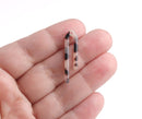 4 Arch Charms in Blonde Tortoise Shell, Two Bars, Modern Charms for Earrings, Acetate Acrylic, 28.5 x 6mm