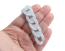 1ft Ethereal Frost Blue Acrylic Chain Links, 23mm, Semi-Translucent, Fairy and Decora Kei
