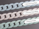 1ft Ethereal Acrylic Chain Links in Ocean Breeze with 3 Color Options, 23mm