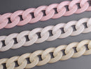 1ft Ethereal Acrylic Chain Links in Soft Pastels with 3 Color Options, 23mm
