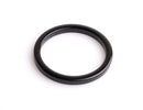 2 Black Connector Rings, Plastic O-Rings for Swimsuits, Bras and Purse Making, Cellulose Acetate, 1.5" Inch