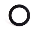 1 Large Black Ring Connector, Round Link for Purse Hardware, Swimsuits, Bikinis and Collar Necklaces, Plastic, 2.75" Inch
