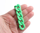 1ft Matte Neon Green Acrylic Chain Links, 24mm, 90s Style, Kidcore Kandicore