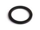 2 Large Black Ring Connectors, Plastic O Rings Links for Swimsuits, Bikinis, Key Rings and Jewelry, Acetate, 1.95" Inch
