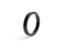 2 Black Ring Links, Plastic O Rings for Swimsuits, Replacement Bra and Lingerie Straps and Jewelry Necklaces, Acetate, 1" Inch