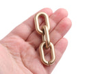 1ft Matte Gold Chain Links, 31mm, Acrylic, Big Fake Gold Chains for Costumes