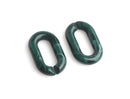 1ft Forest Green Acrylic Chain Links, 31mm, Big Oval Cable, For Jewelry Making