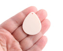 4 Large Teardrop Charms in Bone White, Earring Charms, Acrylic, 34 x 27.5mm
