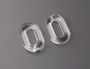 1ft Clear Acrylic Chain Links, 31mm, Transparent Glass, For Purses and Bracelets