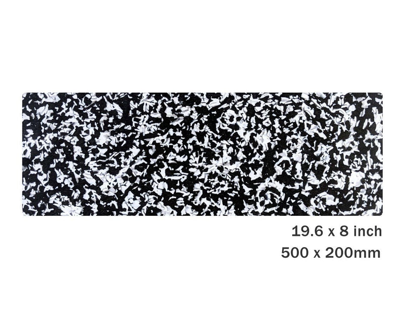 Cellulose Acetate Sheet in Noir Tortoise Shell, 19.6 x 8 Inch, 2.5mm Thick, Black and White Marble, Double Sided Blanks for Laser and Engraving