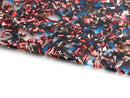 Cellulose Acetate Sheet in Graffiti, 19.6 x 8 Inch, 2.5mm Thick, Transparent with Red, Blue and Brown, Material for Laser Machines