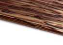 Cellulose Acetate Sheet in Rosewood,19.6 x 8 Inch, 2.5mm Thick, Wood Grain Pattern, Iridescent with Stripes, Laser Cutting and CNC Materials